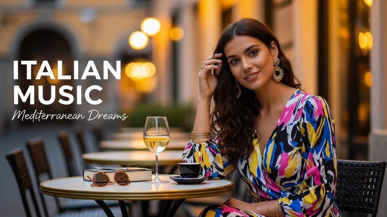 🎶 Italian Vibes & Mediterranean Music 🎶 Scenic Amalfi Coast & Lake Como Gentle Ongoing Ambience