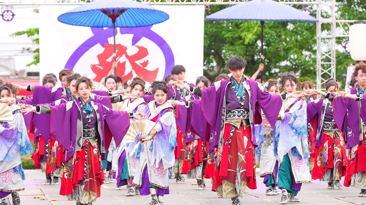 [4K] 百華夢想　『催馬楽～SAIBARA～』初披露　犬山踊芸祭 2023 日曜日 (中央)