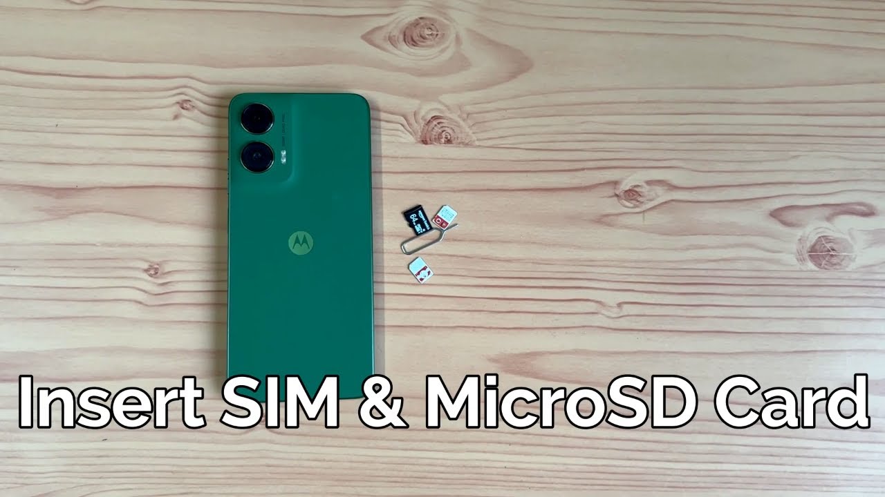 How to Insert SIM & MicroSD in Moto G35 5G