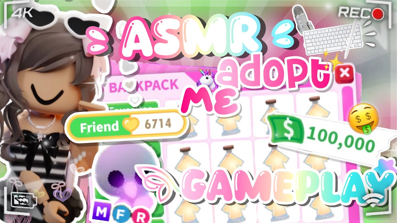 ASMR adopt me gameplay - grinding 2x weekend - ! :: ⋆｡‧˚ʚ dearly dea ɞ˚‧｡⋆