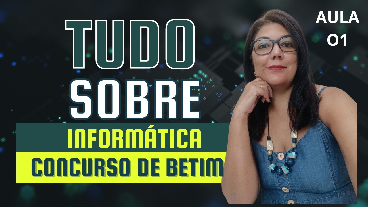 Aula de informática para o concurso de Betim.