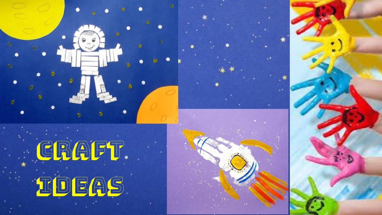 Космонавт _ Ракета _ Космос  / День космонавтики / SPACE