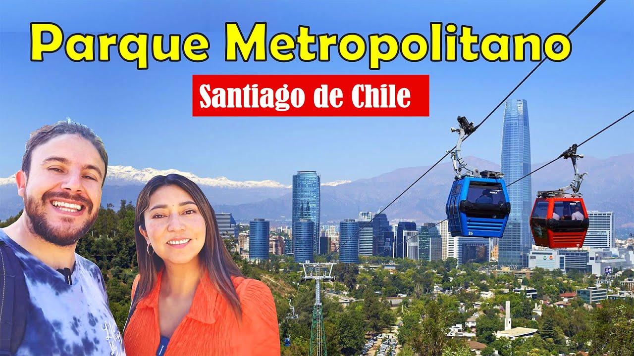 Santiago de CHILE Parque Metropolitano -LAS mejores VISTAS de la CIUDAD mas MODERNA de Latinoamerica