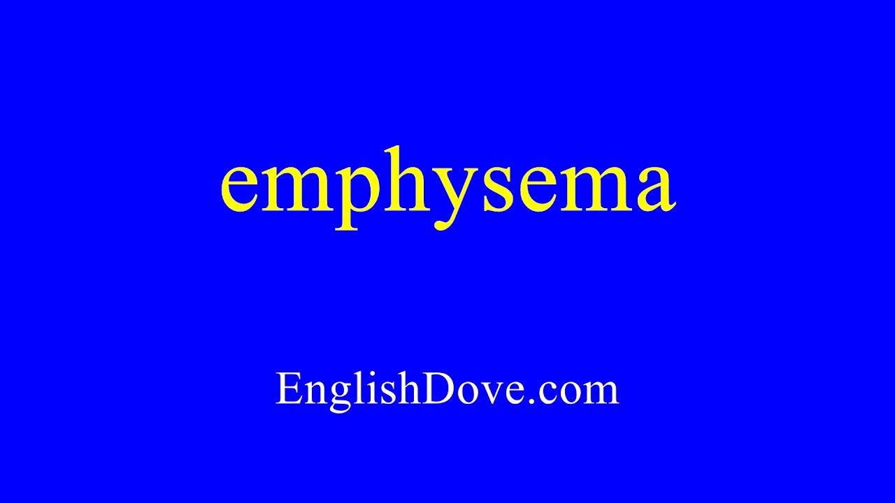 How to pronounce emphysema in American English.