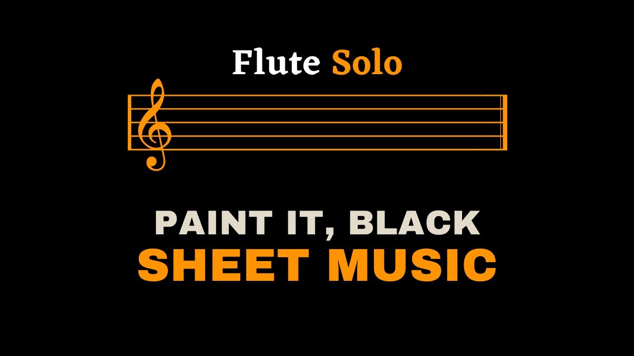 The Rolling Stones - Paint It, Black (Wednesday) | Flute Solo (Sheet Music/Full Score)