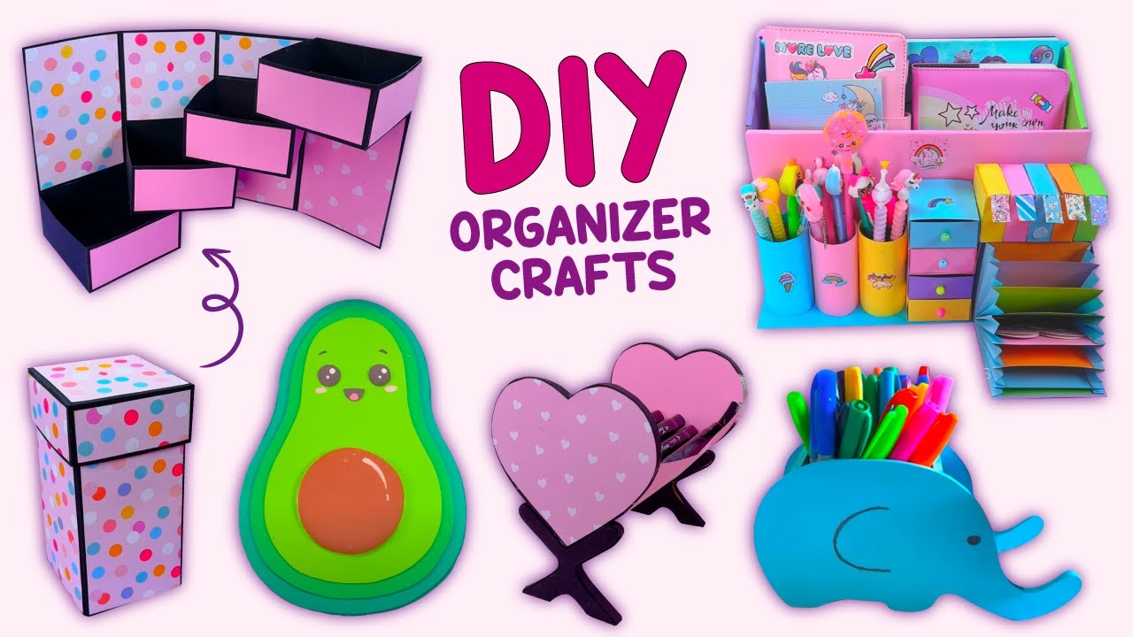 6 DIY Amazing Organizer Ideas - Organizer From Waste Cardboard