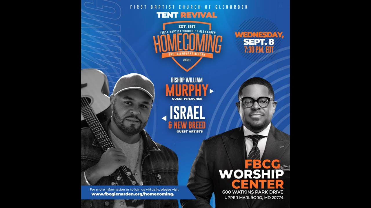 Tent Revival featured guest artists Israel & New Breed and guest preacher Bishop William Murphy