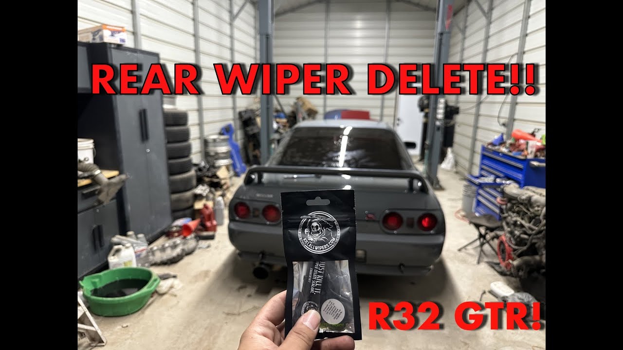 NISSAN SKYLINE R32 GTR REAR WIPER DELETE!