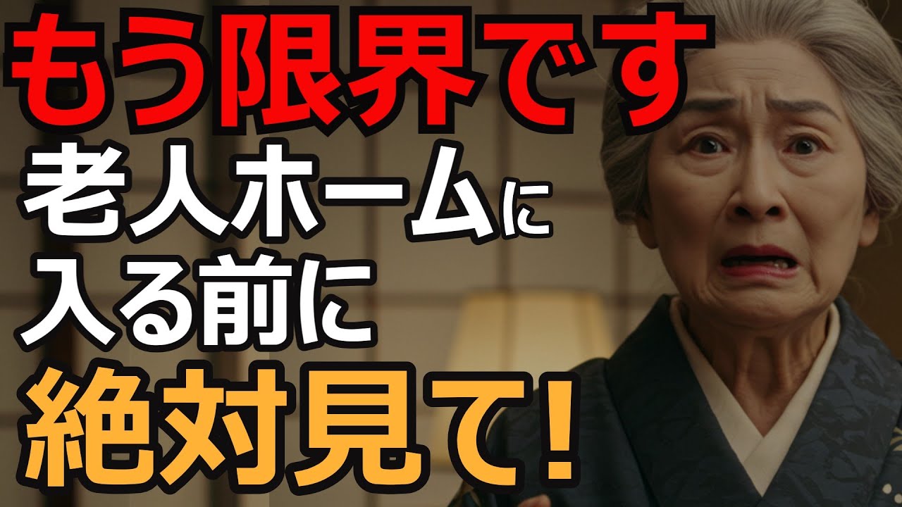 【老後の真実】老後の選択に涙...80歳女性が見つけた意外な答え。老人ホーム入所を迷ってる人へ。80歳女性が気づいた本当の解決策。