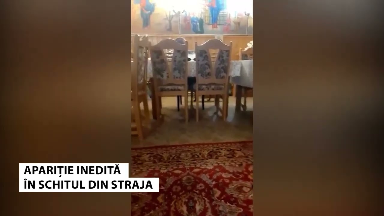Apariție inedită la Schitul Straja - Stiri Antena Vest