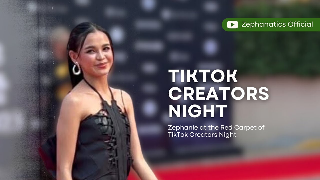 Zephanie at the TikTok Creators Night 2023 Red Carpet