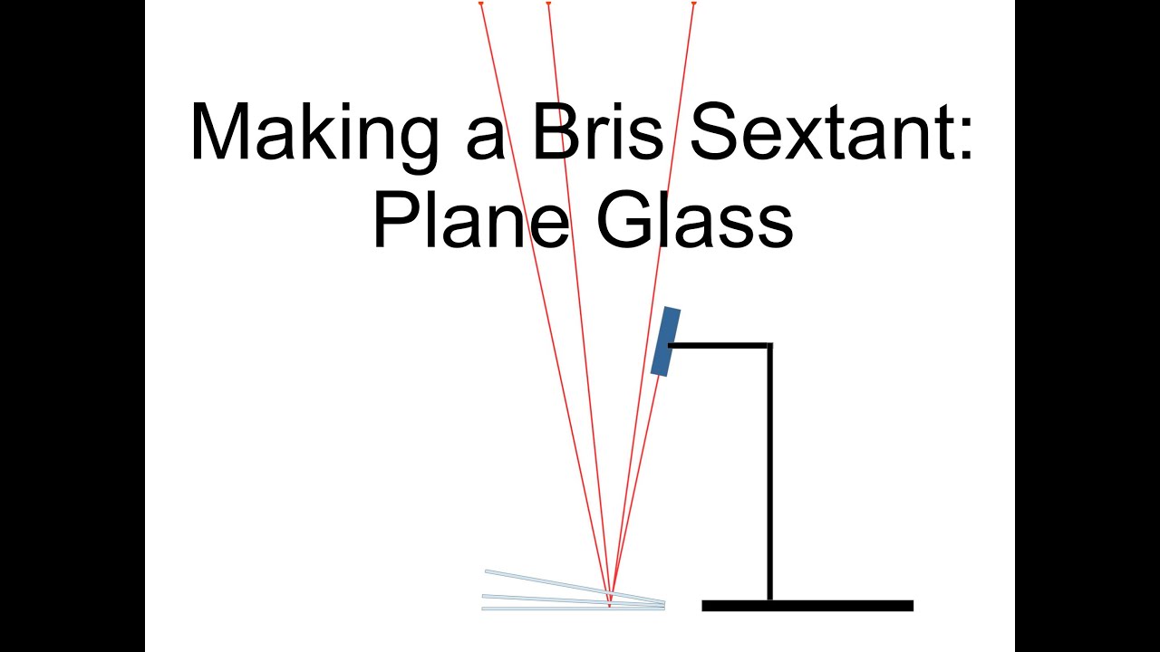 Making a Bris sextant with plane glass
