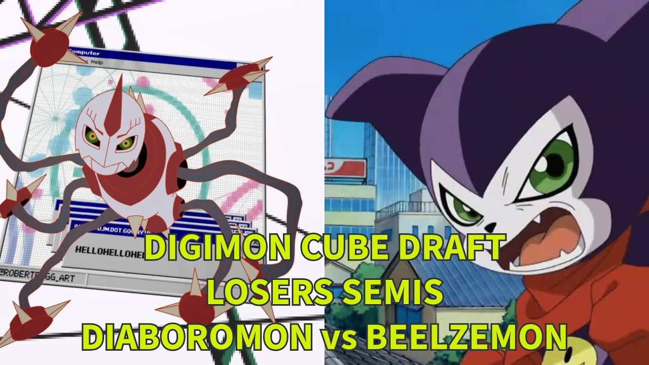 Diaboromon vs Beelzemon! Clash of Evil! Digimon Card Game Cube Draft Losers Bracket