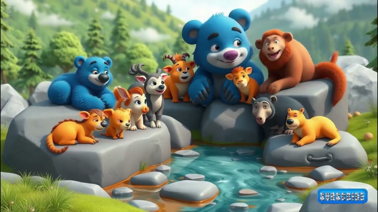 Kring Kring ada speda  🐸🎶 | Animasi 3D Lagu Anak Lucu & Edukatif | Beruang Biru