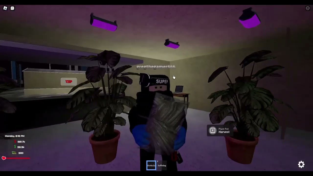 SSB WORLD roblox. how to make weed,and sell it.