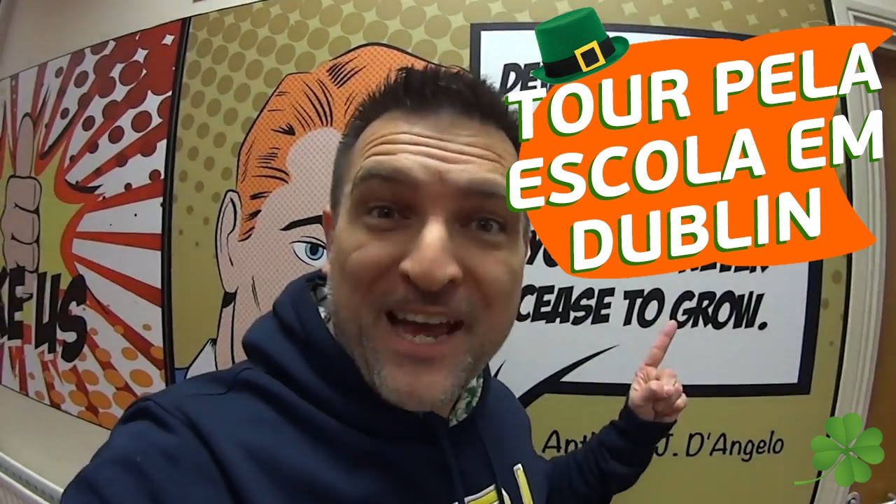 Tour Pela Escola em DUBLIN! - Intercâmbio Na IRLANDA