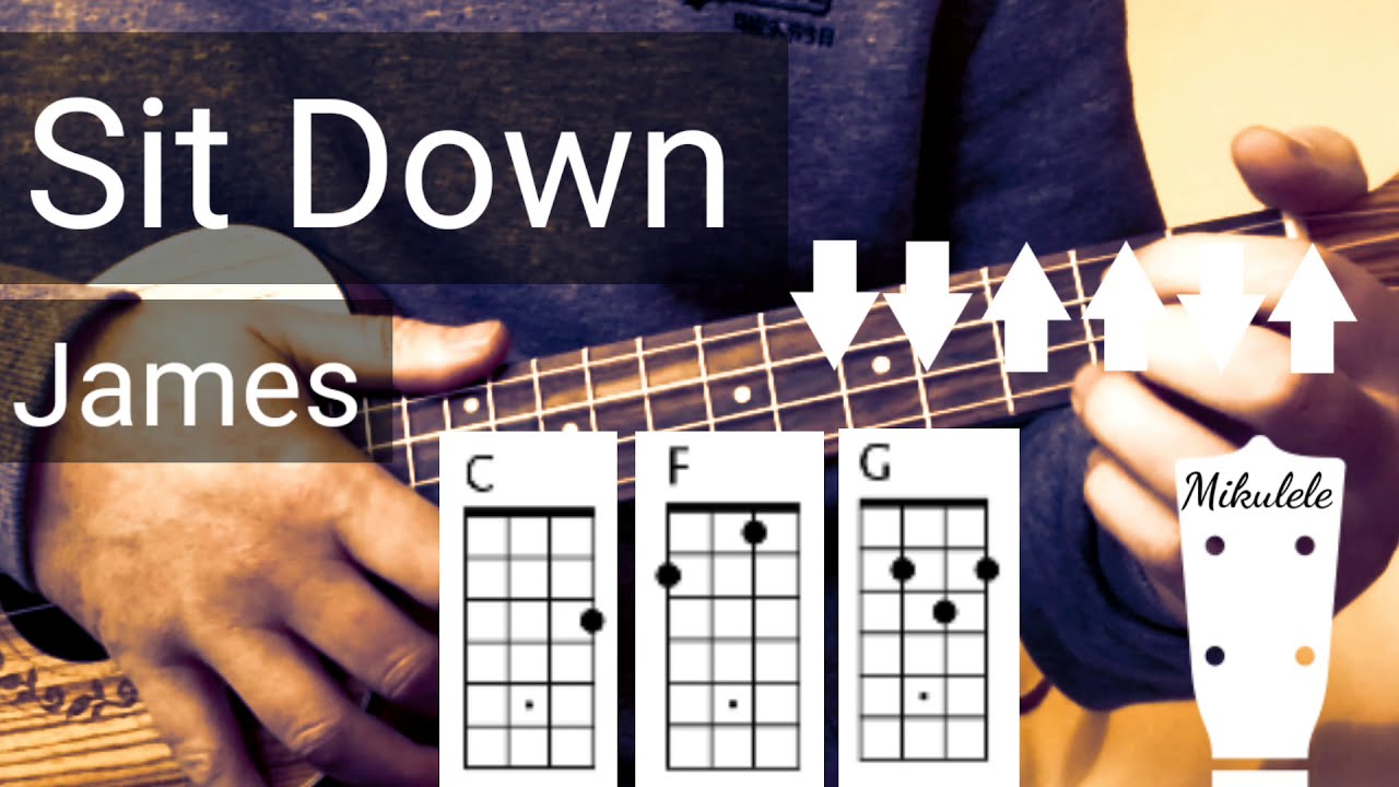 Sit Down - James ukulele tutorial / play-a-long
