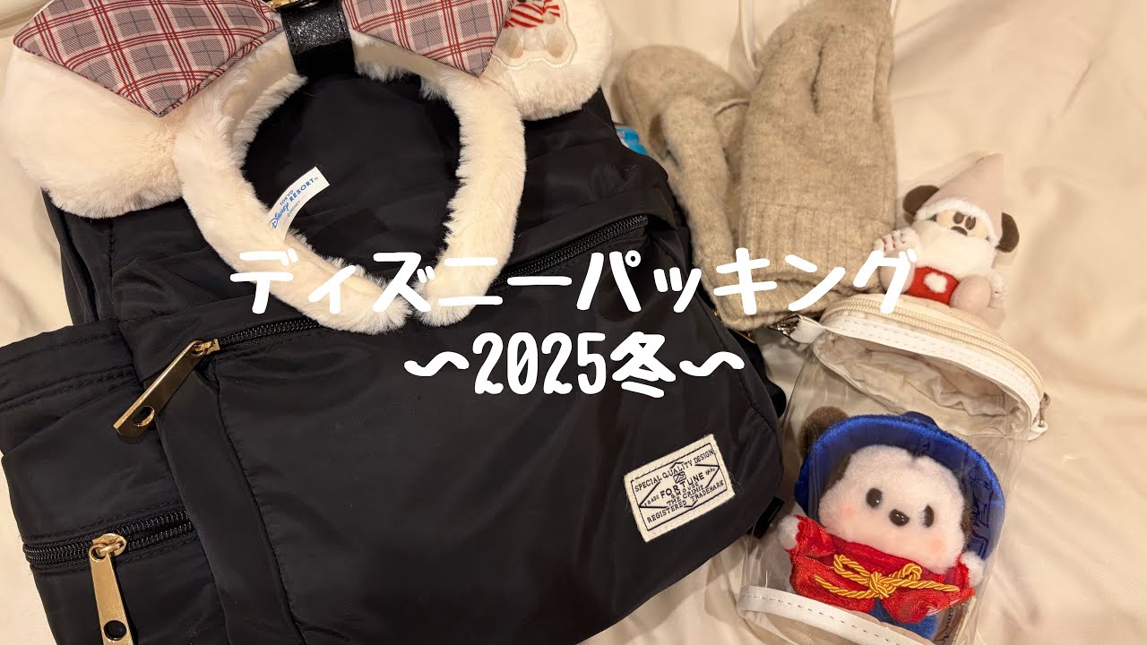 【パッキング】クリスマスディズニーに行く準備！