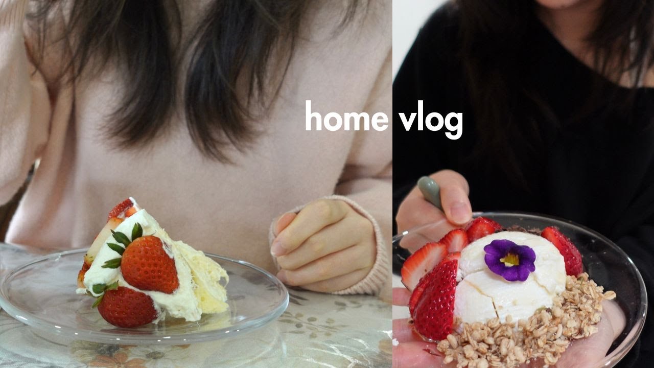 vlog: first few days back home, Boston, home baking, dry yogurt 🐻🍓