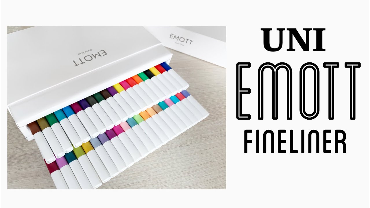 UNI EMOTT EVERFINE FINELINERS | Unboxing and Swatching