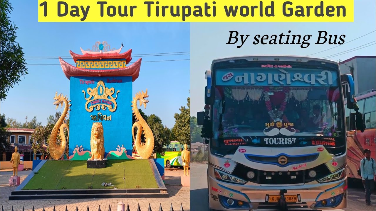 Tirupati Rushivan Adventure park and Water park || 1 Day Tour || by Nagneshwari Travels 3×2  seating