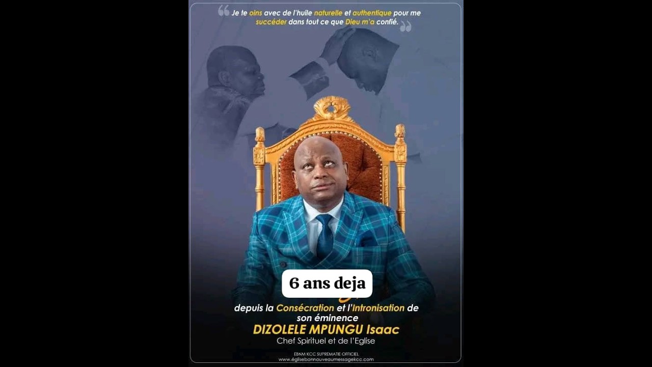 LES 6 ANS DE SACERDOCE DE SON EMINENCE DIZOLELE MPUNGU ISAAC.
