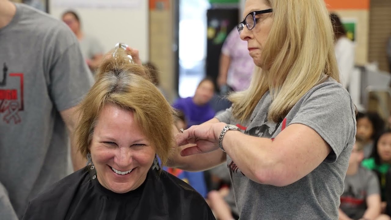 Four Kennerly Elementary teachers shave their heads in support of third grader battling cancer