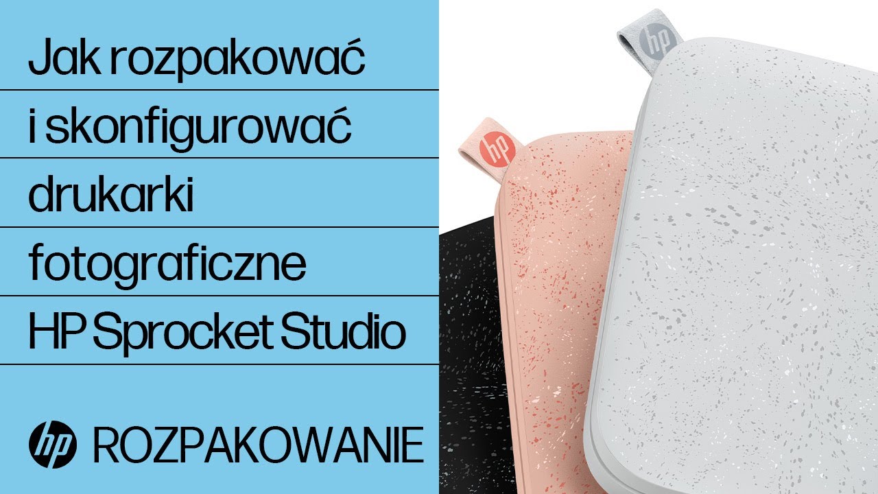 Jak rozpakować i skonfigurować drukarki fotograficzne HP Sprocket Studio | HP Sprocket | HP