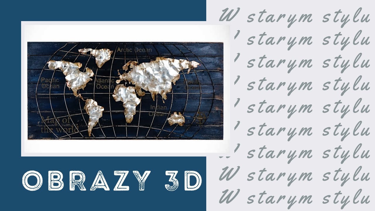 Obrazy 3D | Mapa Świata