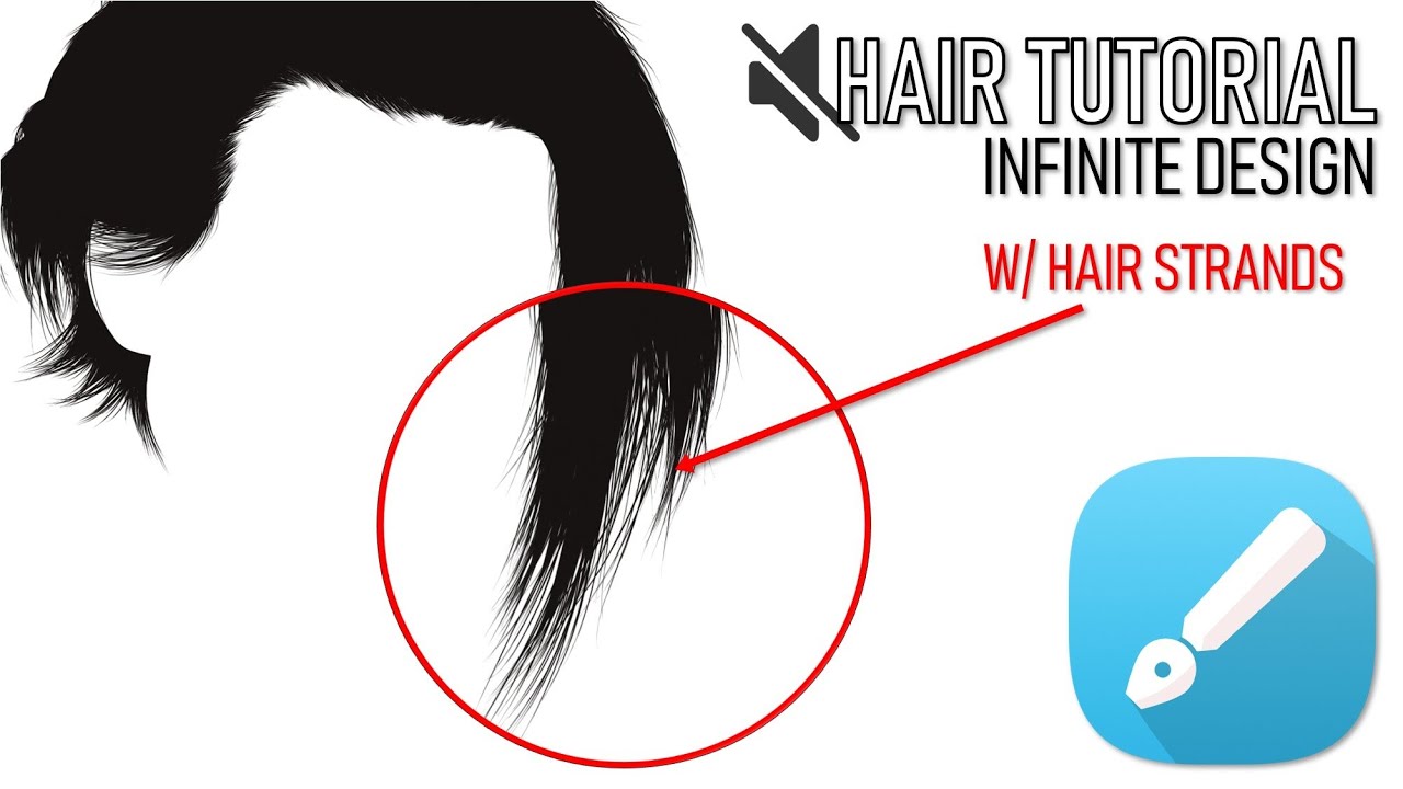 How to Draw Hair in Infinite Design | onethird_art