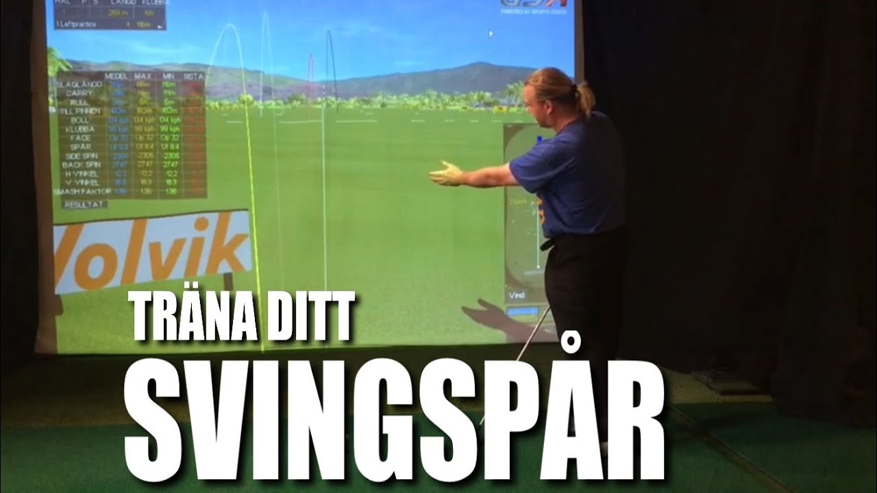 Hur tränar vi svingspår?                Golftips med Marcus Edblad
