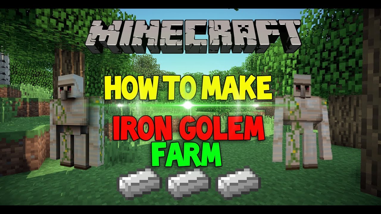 Minecraft Tutorial: Iron Golem farm! (1.7.2 / 2014)