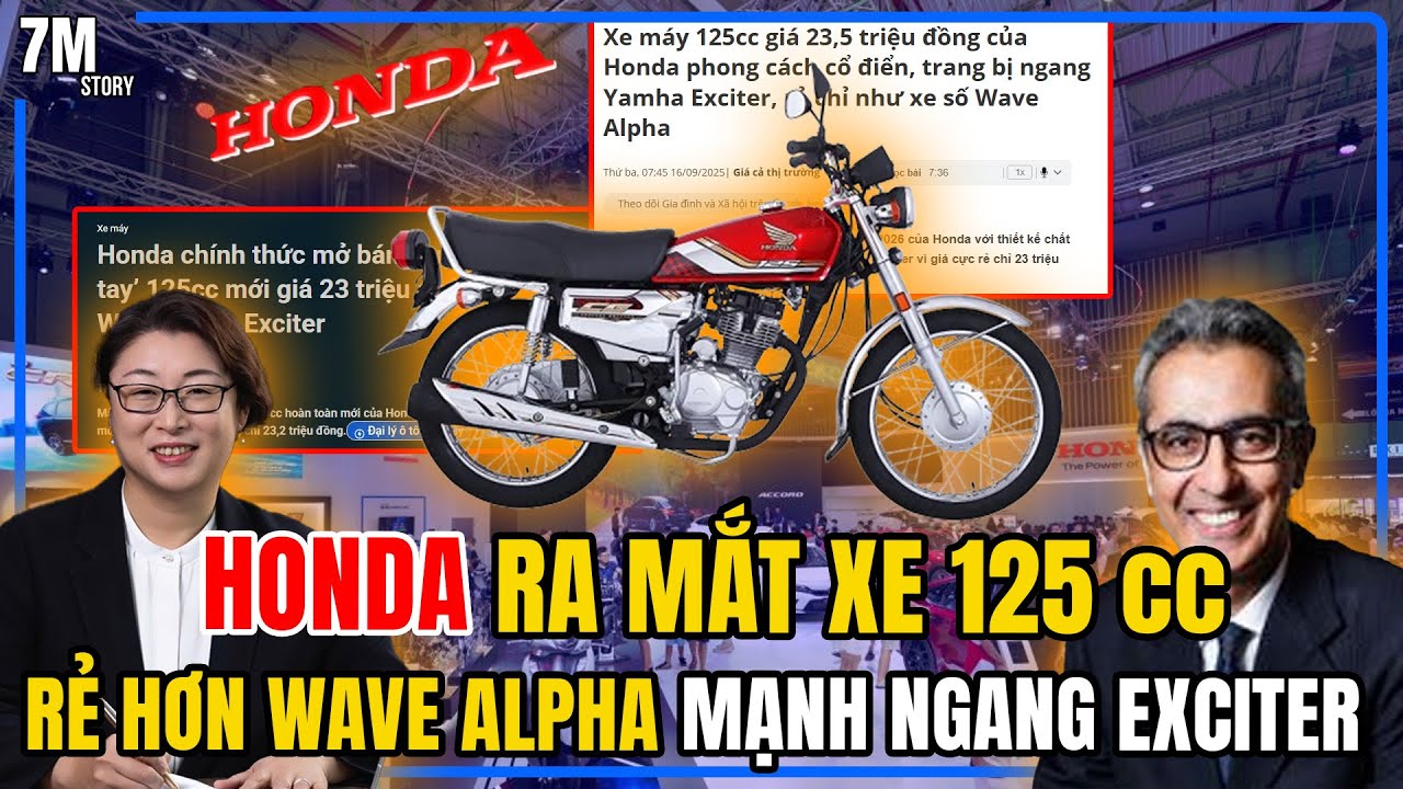 HONDA BẤT NGỜ RA MẮT HUYỀN THOẠI 125CC – GIÁ CHỈ 23 TRIỆU, RẺ HƠN CẢ WAVE ALPHA!