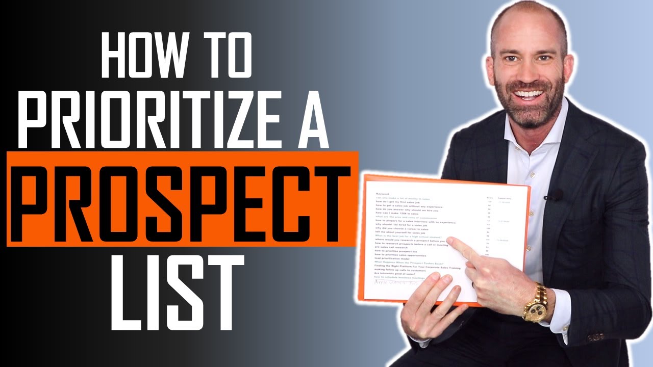 How to Prioritize a Prospect List