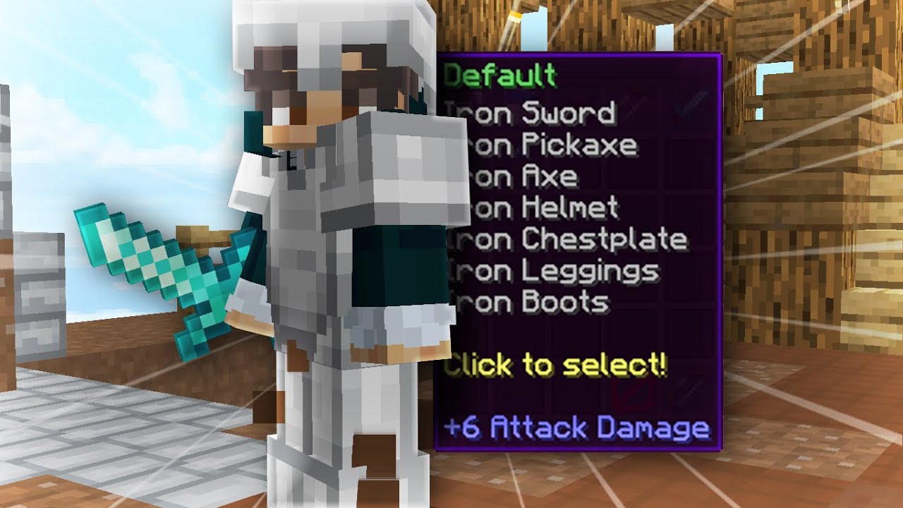 Winning with DEFAULT Kit [Ranked Skywars]