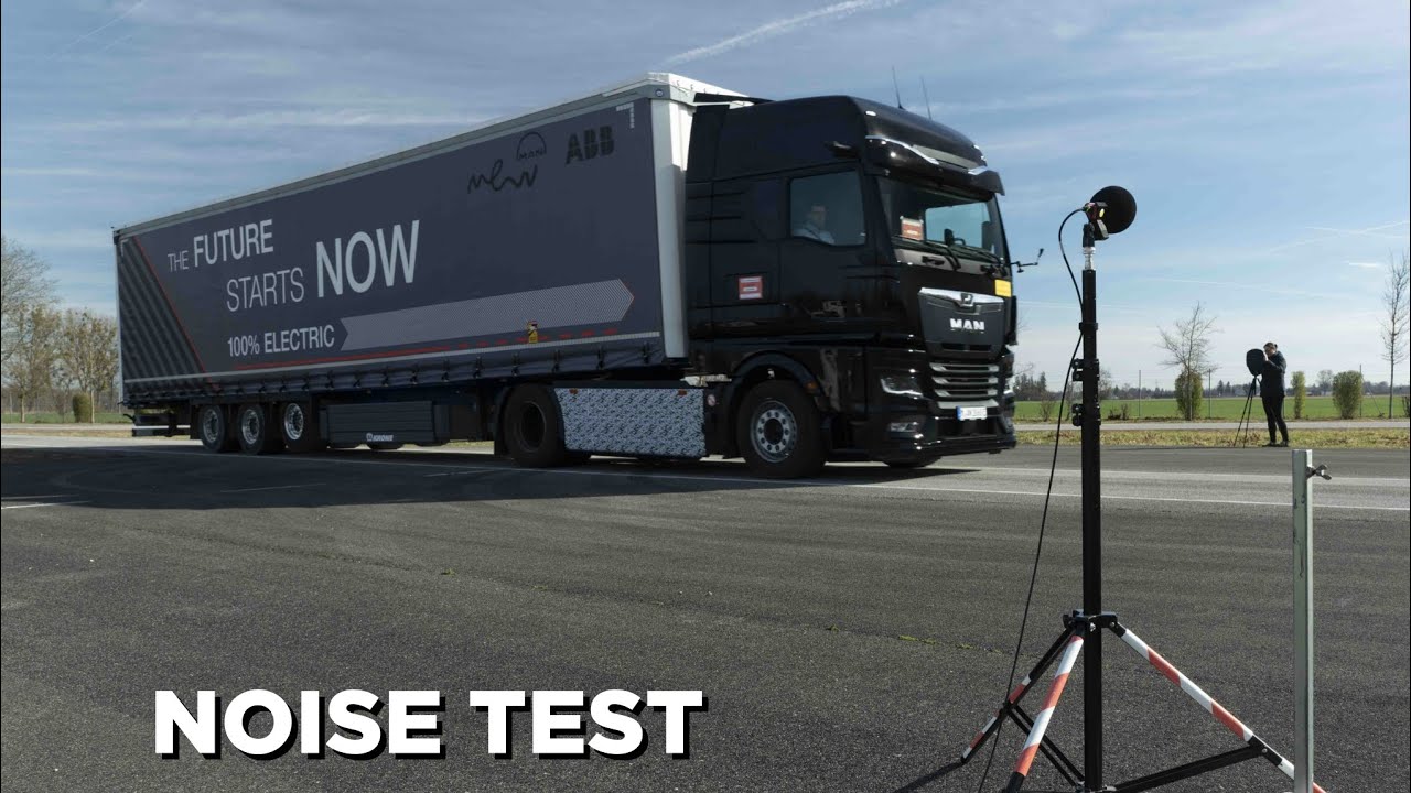 MAN: Noise comparison between eTruck and Diesel Truck