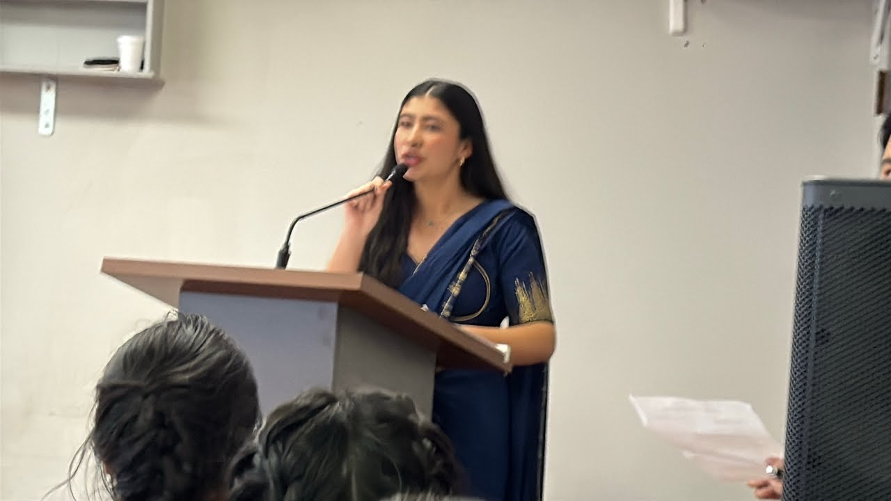 Kripa Dahal Delivered  speech at OHRC youth Forum 