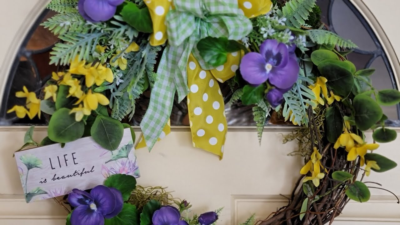 Totally Cool Spring Grapevine Wreath