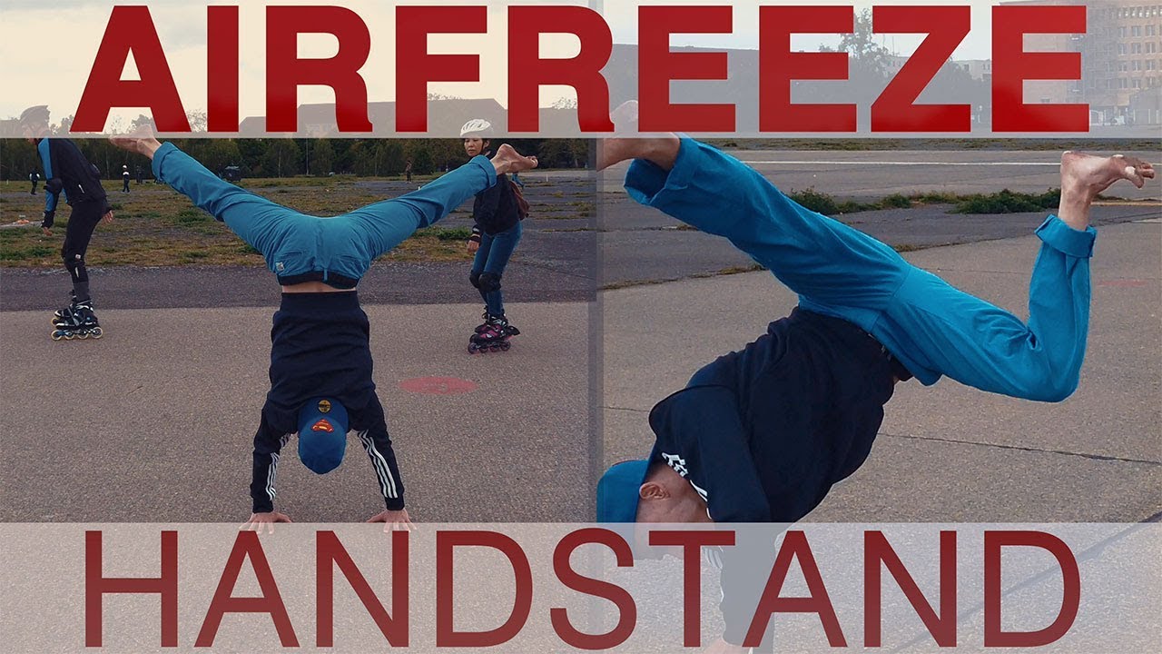 Einfache &Uuml;bungen um Airfreeze + Handstand zu lernen
