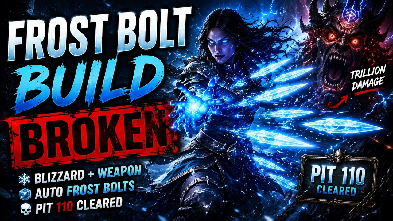 Diablo 4 Frost Bolt Build Guide &ndash; Pit 110 Trillion Damage Sorcerer