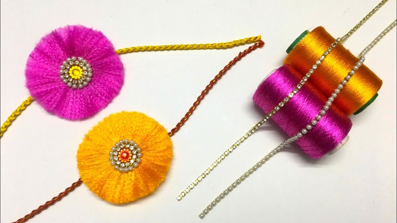 How To Make Beautiful Rakhi At Home | DIY | Rakhi Making Ideas For Raksha Bandhan