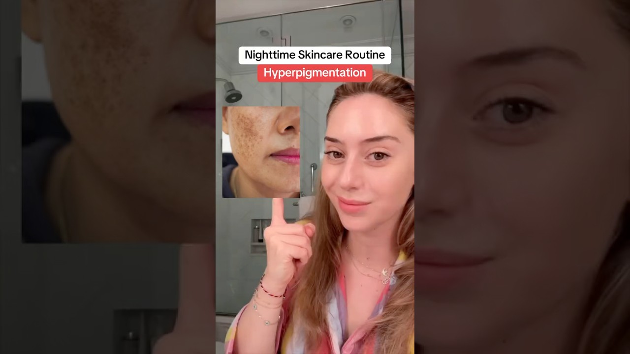 Nighttime Skincare Routine for Hyperpigmentation #shorts