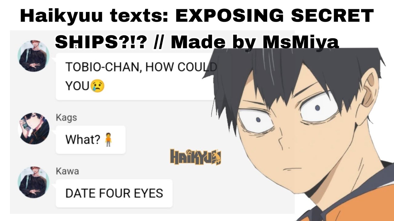 Haikyuu texts: EXPOSING SECRET SHIPS?!? // Made by MsMiya