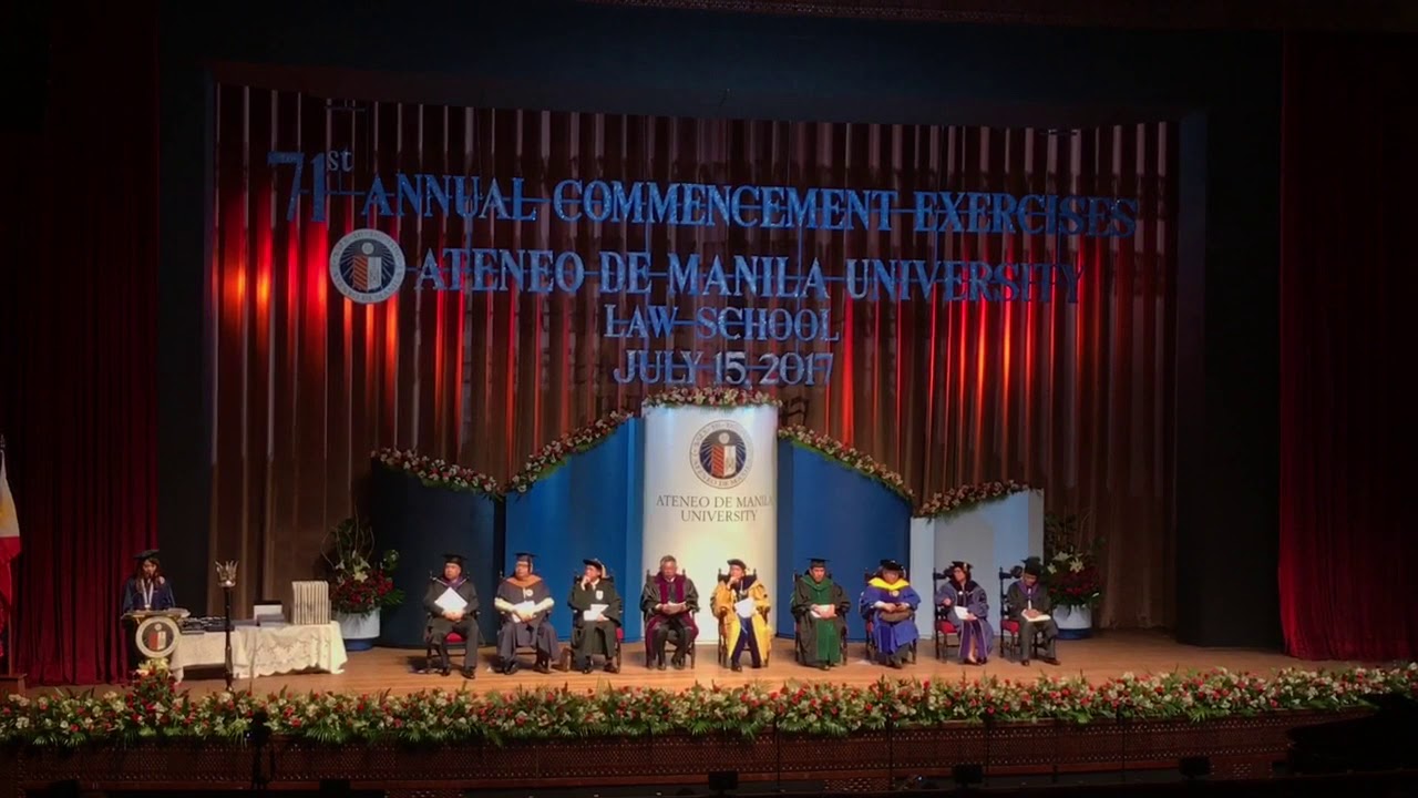 Ateneo Law School - 2017 Valedictory Address by Zarah Rovero