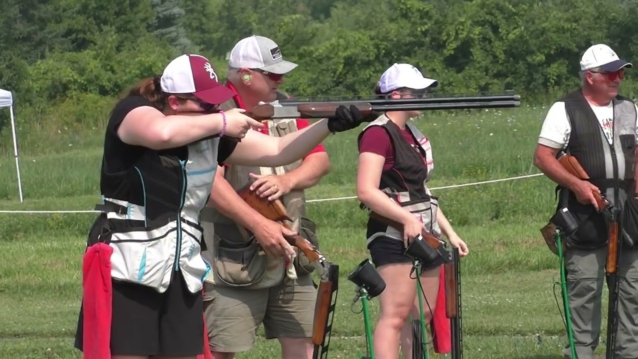 Ladies Breaking Targets @ Quebec Provincial Trap Championship 2025 #Shorts