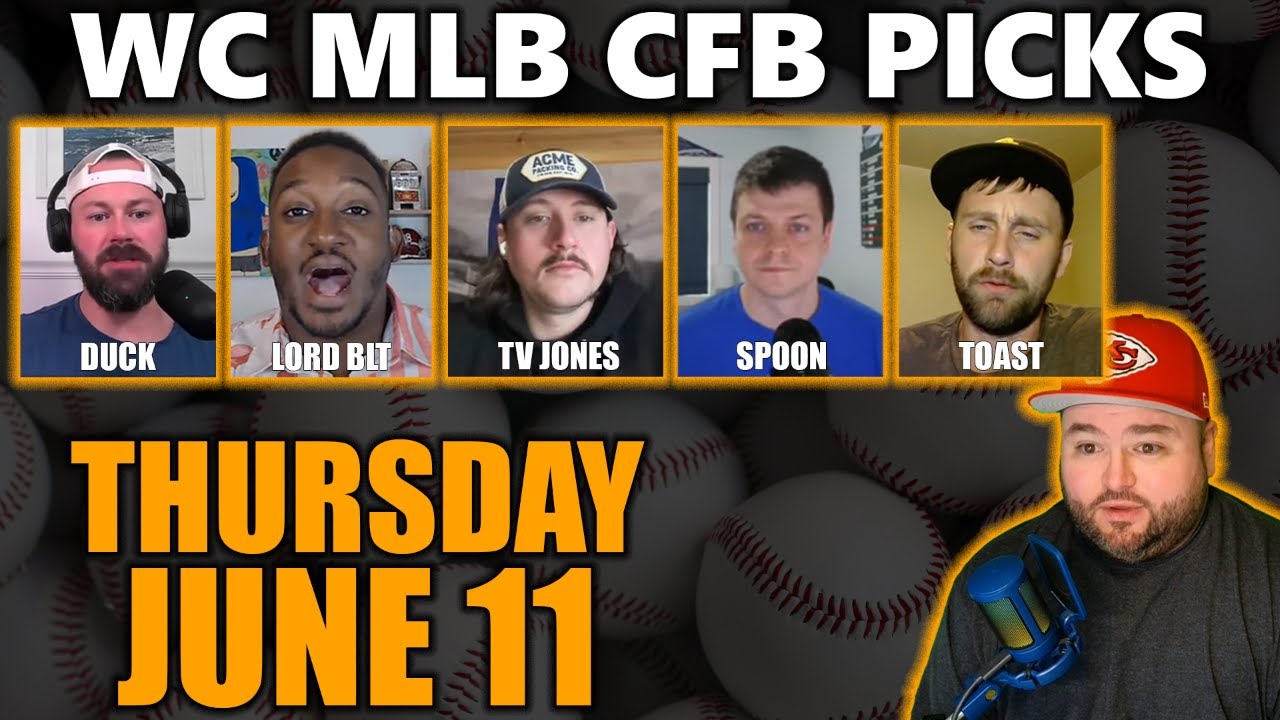 World Cup, MLB & CFB Picks with Kyle Kirms | Thursday June 11th