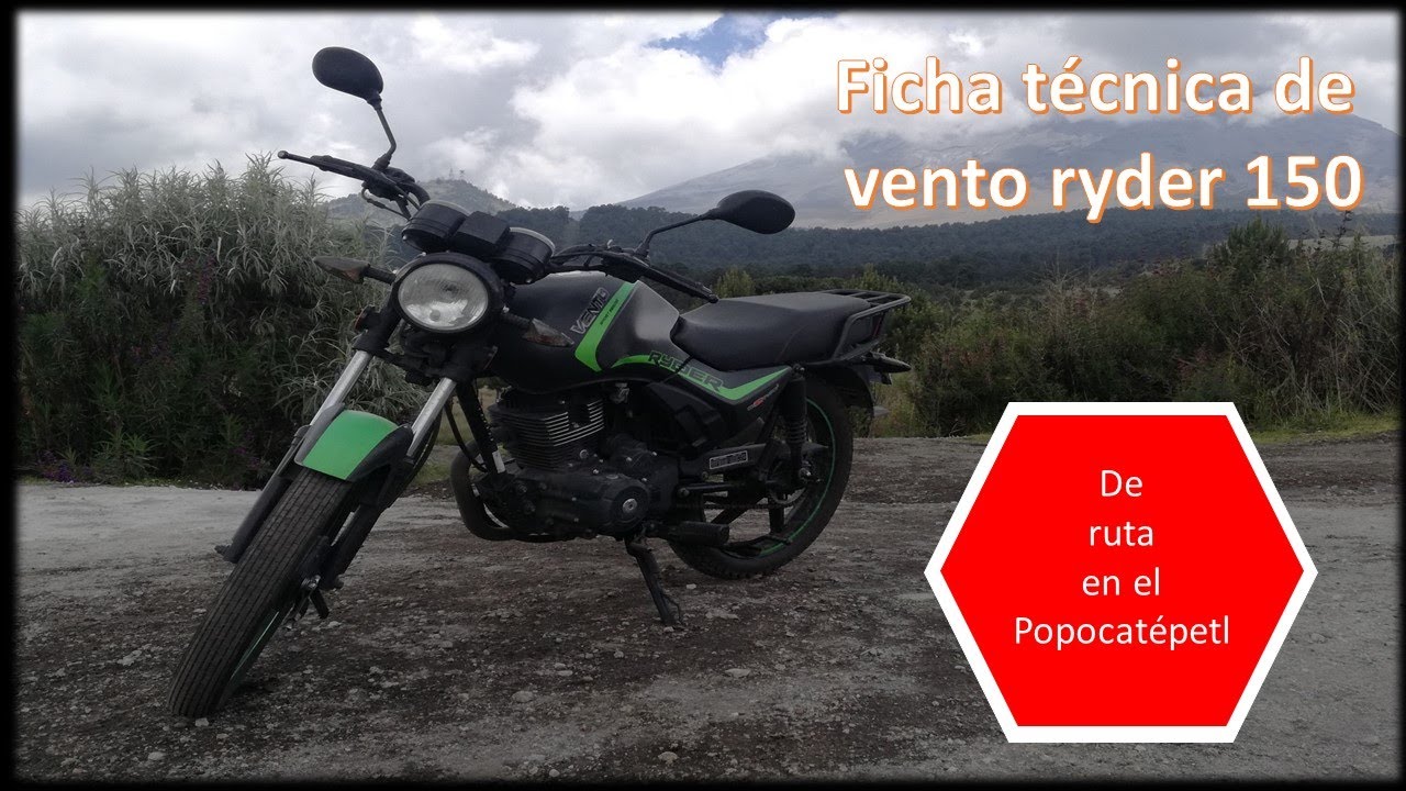 vento Ryder 150 ficha t&eacute;cnica