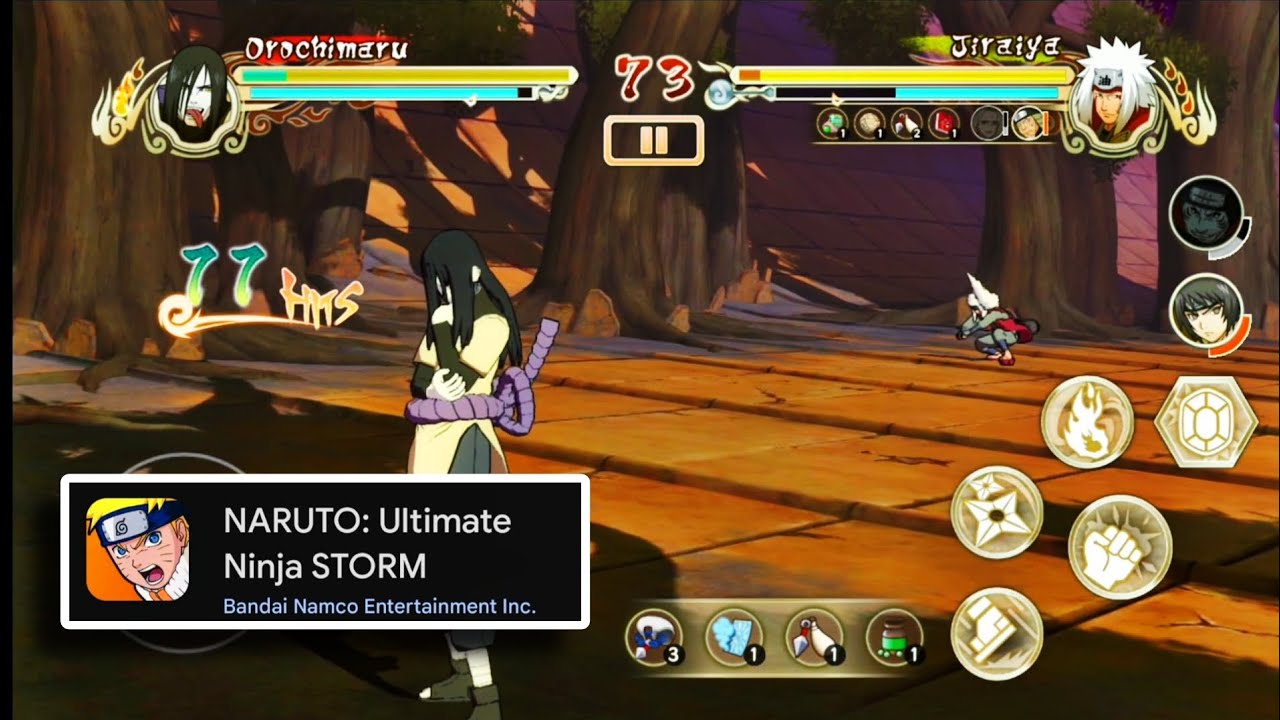 Tamatin Mode Battle Tersulit Naruto Storm Mirip PS3 Versi Mobile / ios 