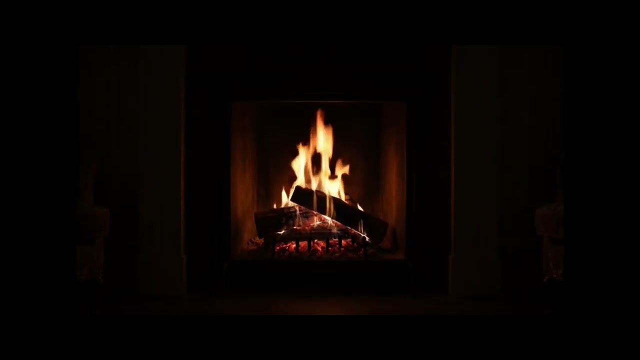 Premium Cozy Fireplace for Sleep | Static, Invisible Loop | Quiet Ember