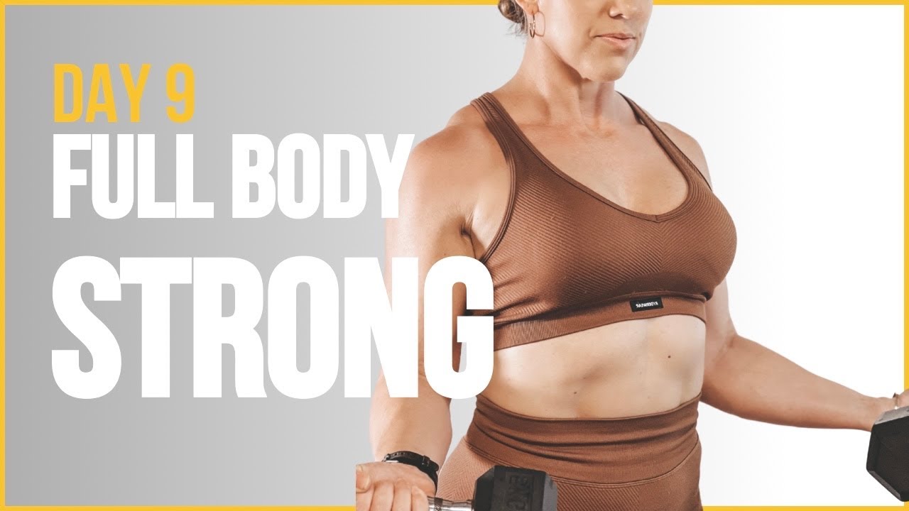 DAY 9//FULL BODY STRONG | Over 40 Weight Training Program [Advanced]